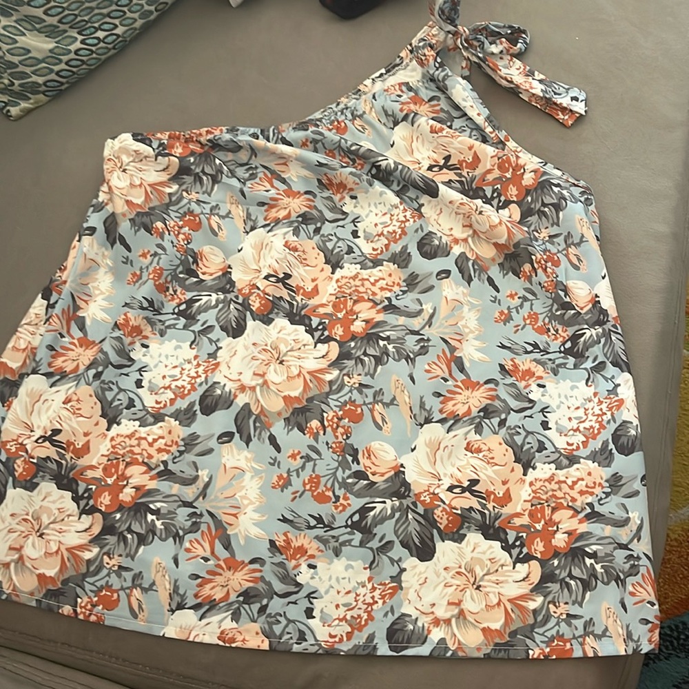 Floral One Shoulder Tank